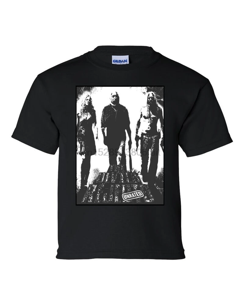 

THE DEVILS REJECTS BLACK WHITE MENS T SHIRT TEE ROB ZOMBIE SHERI sz S M L XL