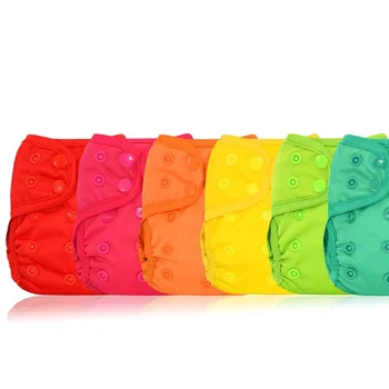 

Miababy(6pcs/lot)newborn cloth diaper cover waterproof, breathable and reusable easy to use same as disposable baby diaper