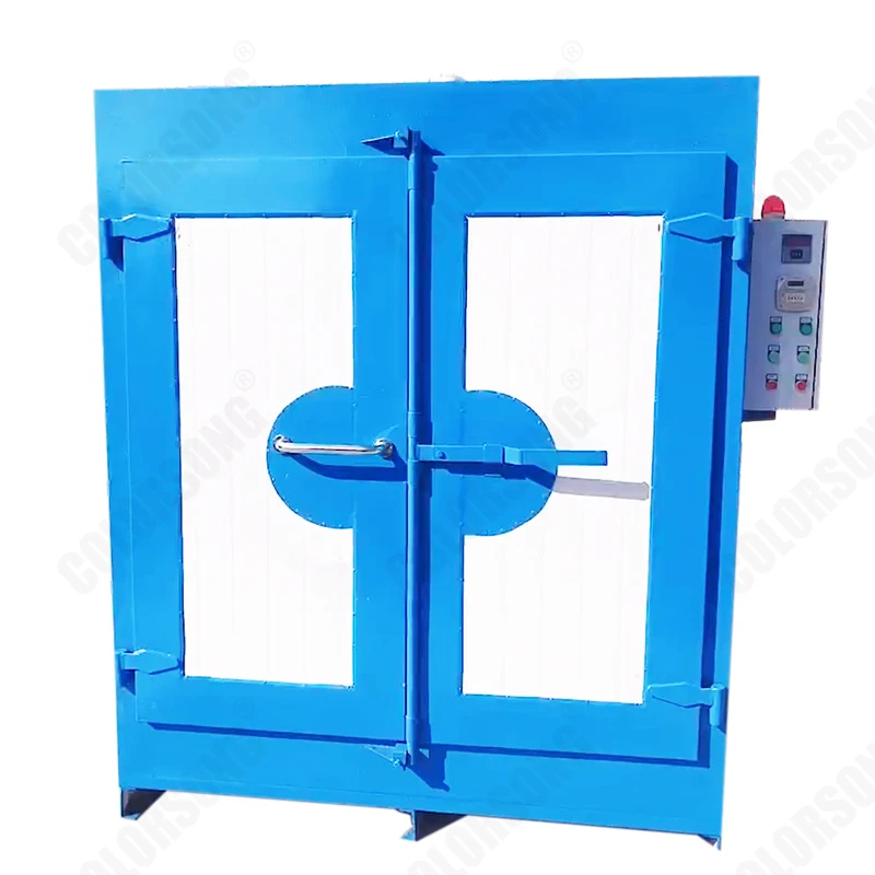 Square Industrial Electrostatic Electric Paint Drying Oven Powder Curing  Oven Gas Powder Coating Chamber Diesel Optional Supplie