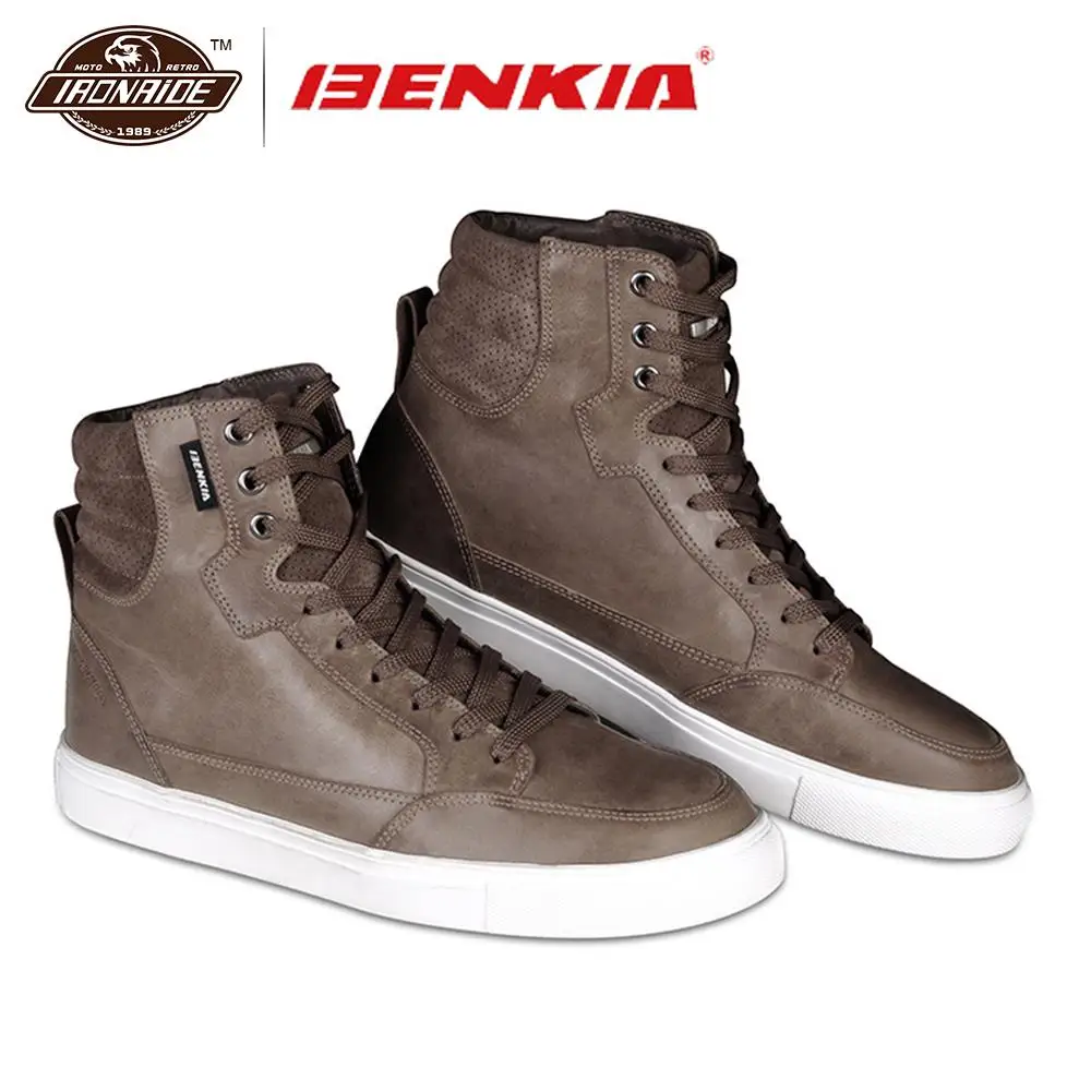 BENKIA/мужские мотоциклетные ботинки водонепроницаемые для верховой езды