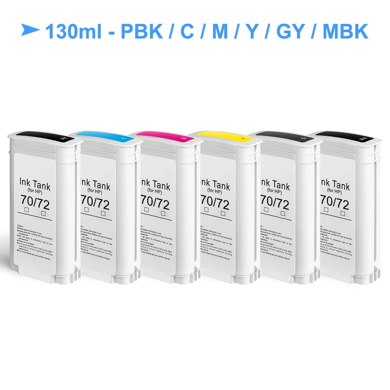 Ink Cartridge For HP 72 Compatible Ink Cartridge With Pigment Ink for HP T790-T1300 Third Party Brand