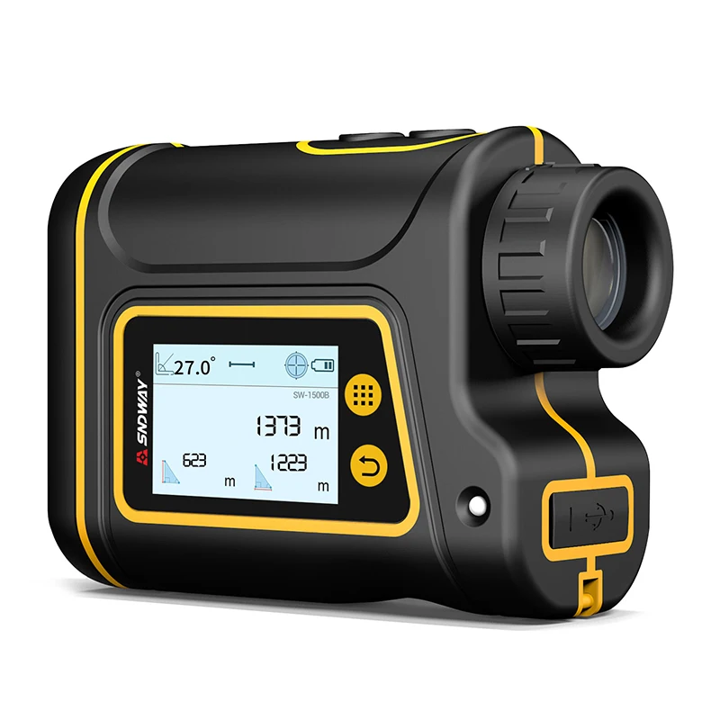 SNDWAY SW-1500B Layar Sentuh Pengukur Jarak Laser Golf Digital 1500M Teleskop Berburu Pengukur Jarak Meter/Pengukur Jarak Laser - AliExpress