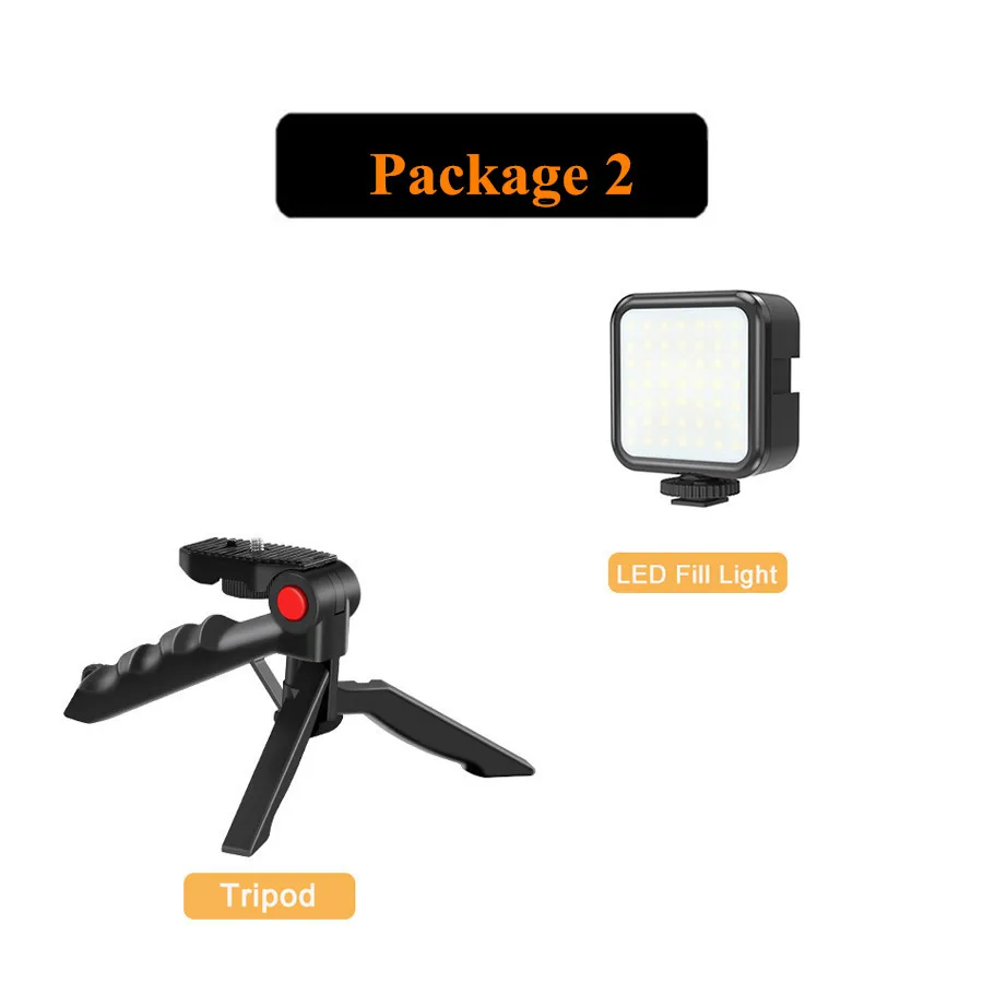 Kit Vlog pour smartphone trépied hauteur réglable, incl+orie