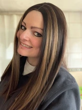 Nabeauty-Peluca de cabello humano con encaje frontal en T para mujeres negras, postizo de encaje transparente con reflejos marrón, nudos blanqueados, Remy