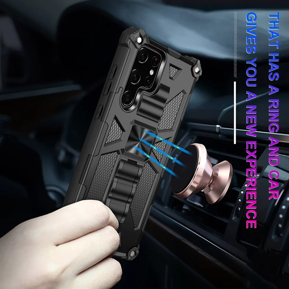 Armor Kickstand TPU Case For Samsung Galaxy S26 Ultra S25 S24 FE S23 S22 Ultra A17 A16 A14 A55 A56 A57 Camouflage Magnetic Cases — view 2