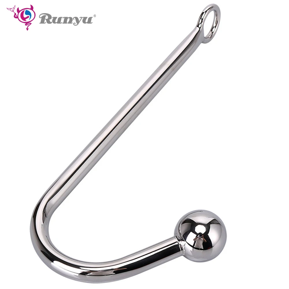 Stainless Steel Anal Hook with Beads Hole Metal Butt Plug Sex Toys Adult Product No Vibrator for men | Красота и здоровье