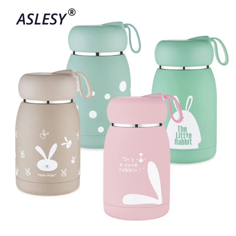

360ML Thermos Cup Outdoor Mini Belly Mug Small Lovely Child Protable Stainless Steel Vacuum Flasks Tumbler For Coffee Mug