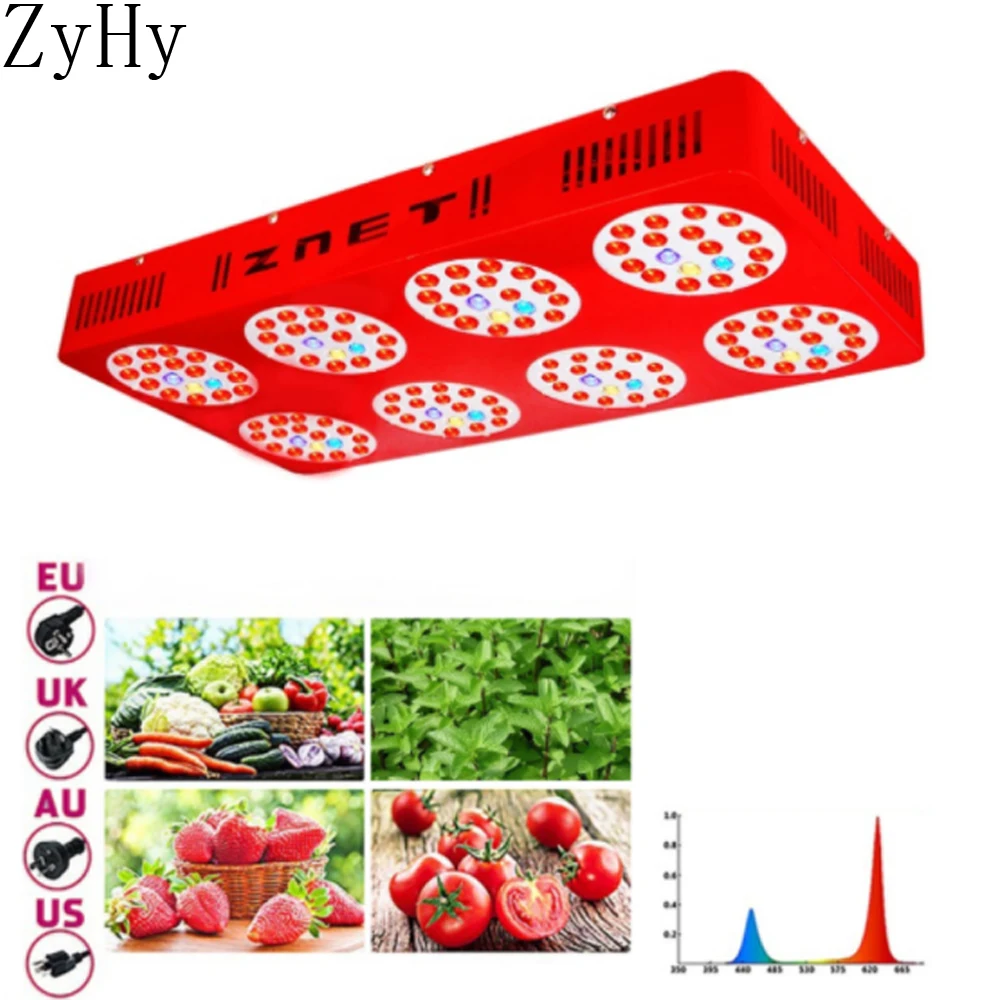 

ZyHy New Type Ultraviolet Infrared Full Spectrum Plant Growth Light LED Double Switch Plant Light 720W Indoor Tent Fill Light