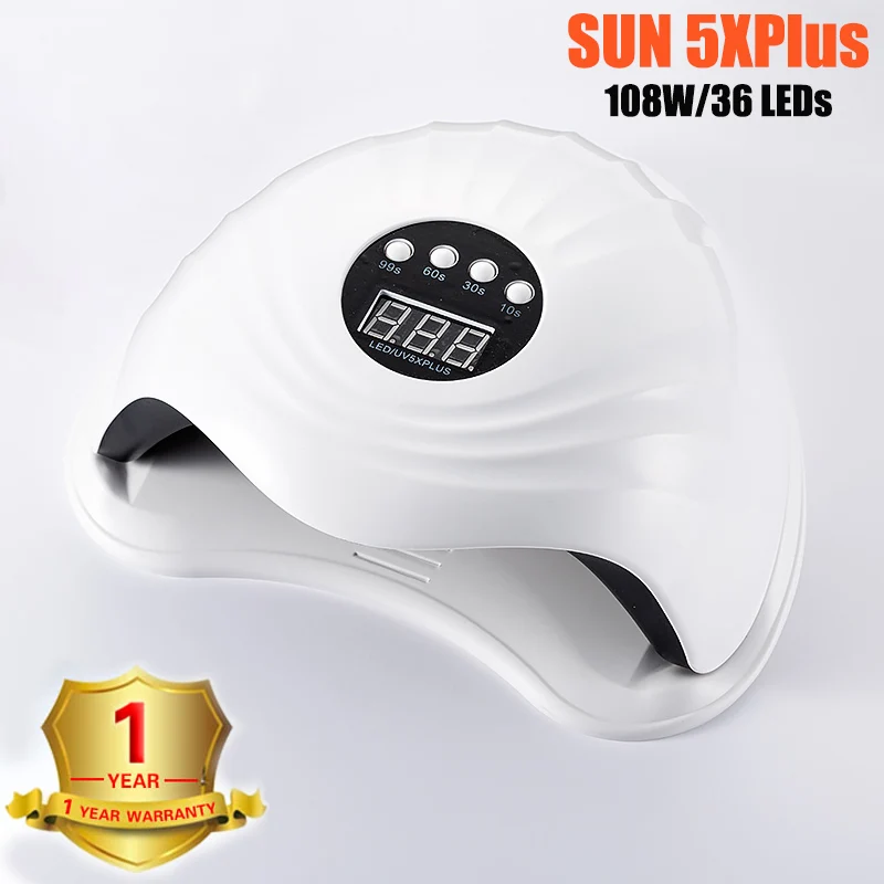 

Profession Nail Dryer 108W High Power UV LED Lamp Nail Timing Automatic Induction 10 seconds Fast Drying Free Shipping Nail Tool