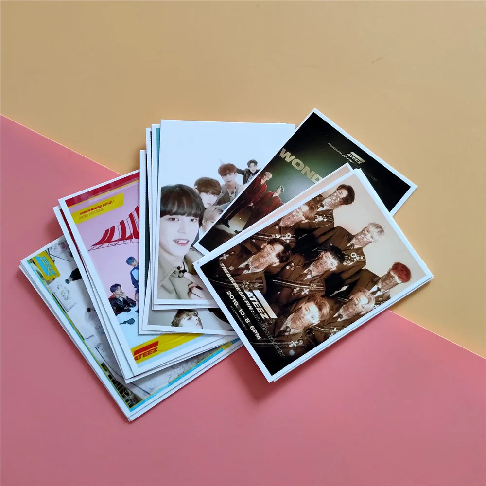 16 шт./компл. Kpop Ateez фотоальбом фото ломо карты плакат K-pop ATEEZ c Новые поступления YEO SANG MINGI