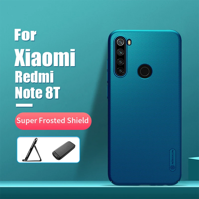 Для xiaomi redmi note 8t чехол NILLKIN матовый PC Матовая жесткая задняя крышка с подарочным держателем для телефона redmi note 8t чехол для глобальной версии