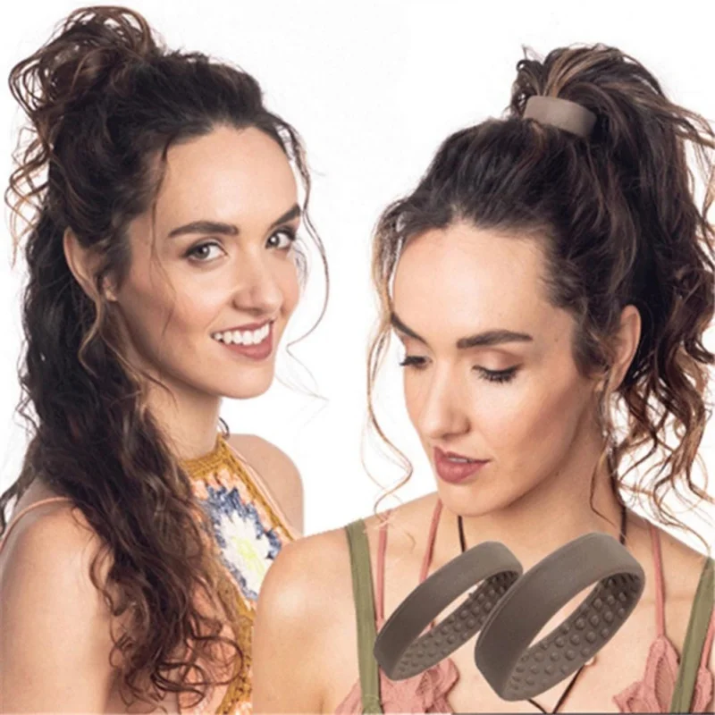 Woman Rubber Bands Silicone Fashion Women Elastic Holders Hair Rope Fixed Messy Hair Accessories Styling Tool2