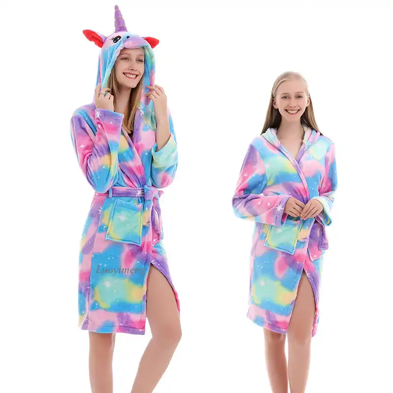 rainbow dressing gown womens