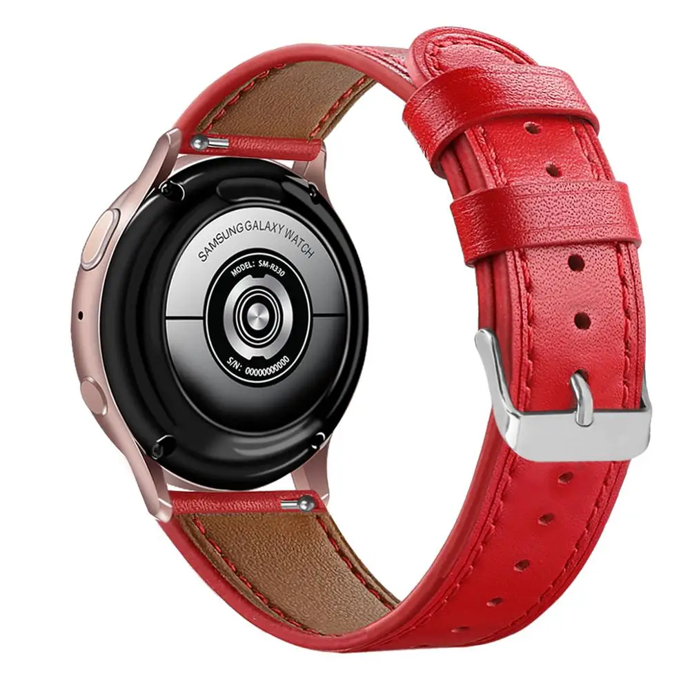 20 мм 22 мм совместим с galaxy watch 42 мм/Active 2 40 мм 44 мм/gear спортивные полосы для galaxy watch 46 мм gear s3 frontier ремешок - Цвет ремешка: red