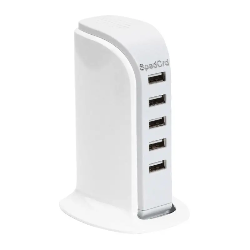 5 портов Мульти USB зарядное устройство концентратор 5 в 4A док-станция для зарядки с USB настольное зарядное устройство Встроенная автоматическая защита предохранитель Сейф