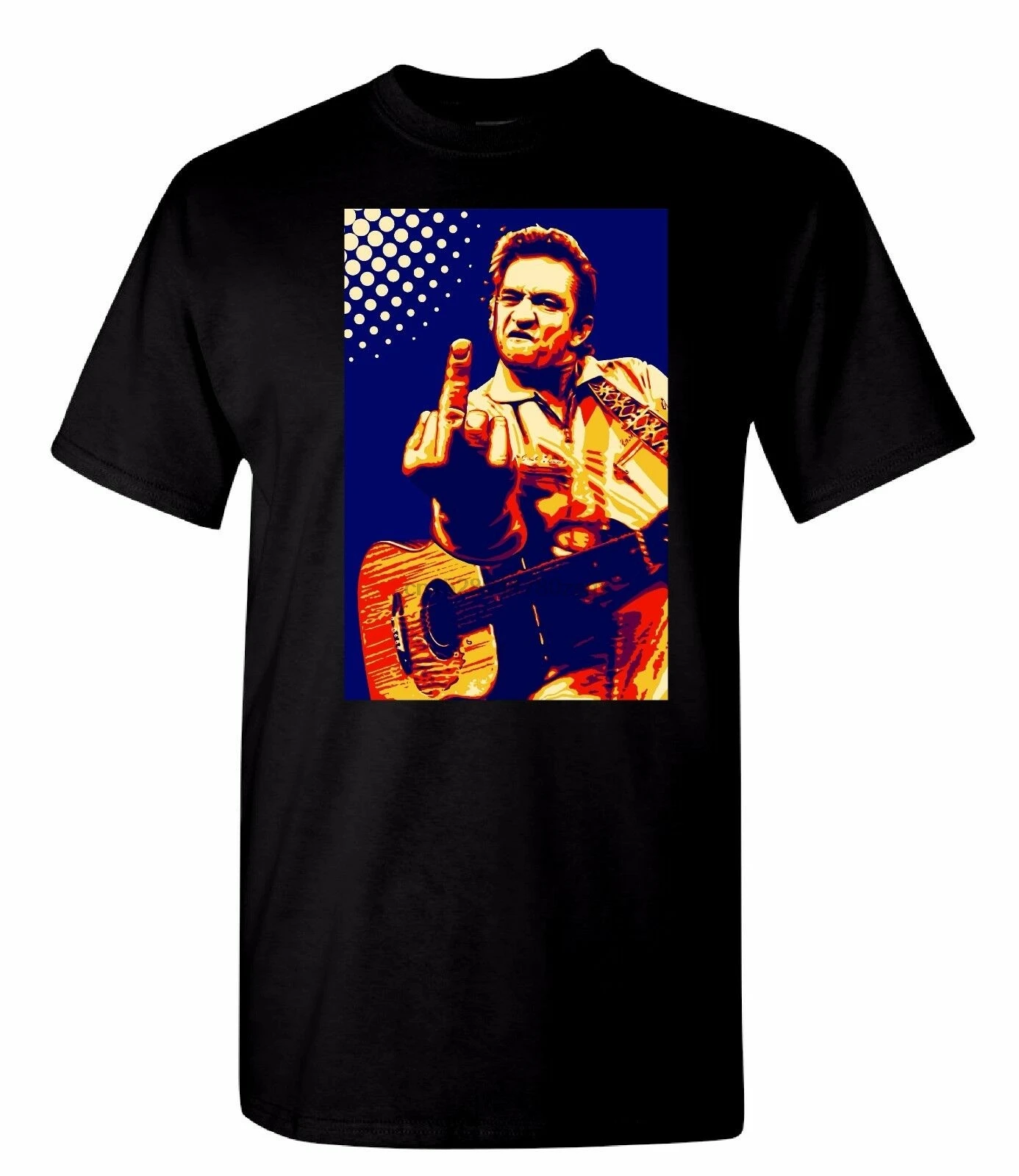 Цветная футболка с принтом Johnny Cash 100% хлопок одежда BMF | Мужская