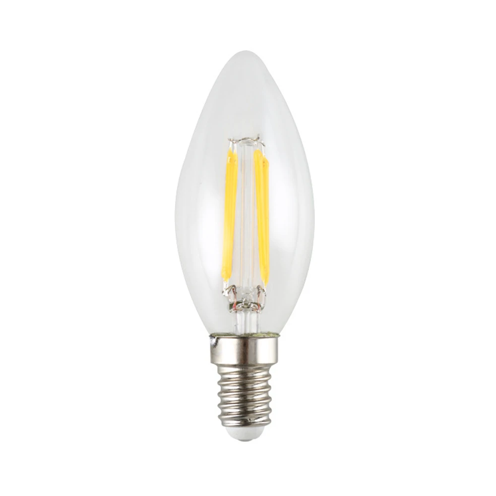 Светодиодная лампа накаливания лампа ретро Эдисона лампа накаливания с вольфрамовой нитью E14 белый свет теплый свет 4 Вт 6 Вт Свеча лампа