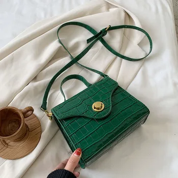 

Stone Pattern Super Mini PU Leather Tote Bags For Women 2020 Summer Shoulder Messenger purses and handbags Female Cross Body Bag