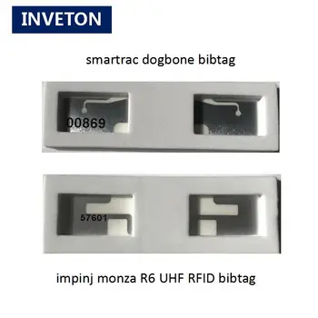 

200pcs/lot 860-960mhz uhf rfid bibtags printable inlay sticker with impinj monza r6 chip for assets/warehouse management