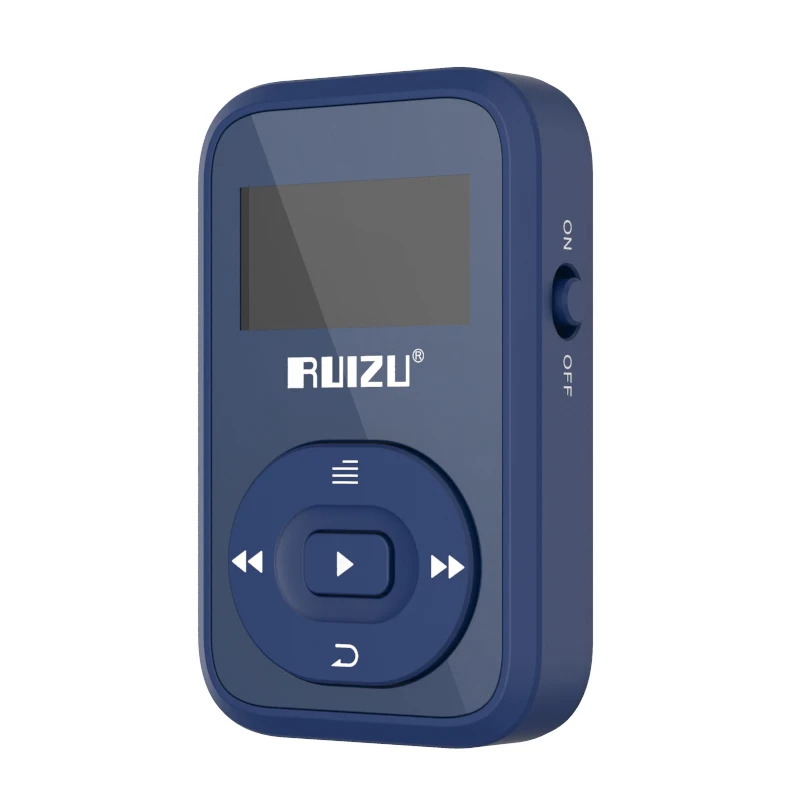 ЖК Спорт Аудио Мини Bluetooth Mp3 плеер Hi-Fi Музыка Аудио Mp 3 Mp-3 с радио цифровой экран Fm Flac Usb 8 ГБ клип для телефонов - Цвет: Синий