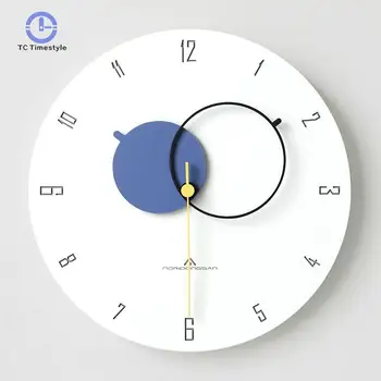

Wall Clock Light Luxury Nordic Living Room Home Fashion Simple Modern Personality Creative Art Silent Clocks