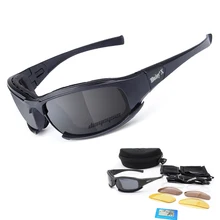 Военные очки, поляризационные тактические очки, Баллистические, 3 линзы, армейские Солнцезащитные очки D A I S Y, мужские тактические очки для стрельбы