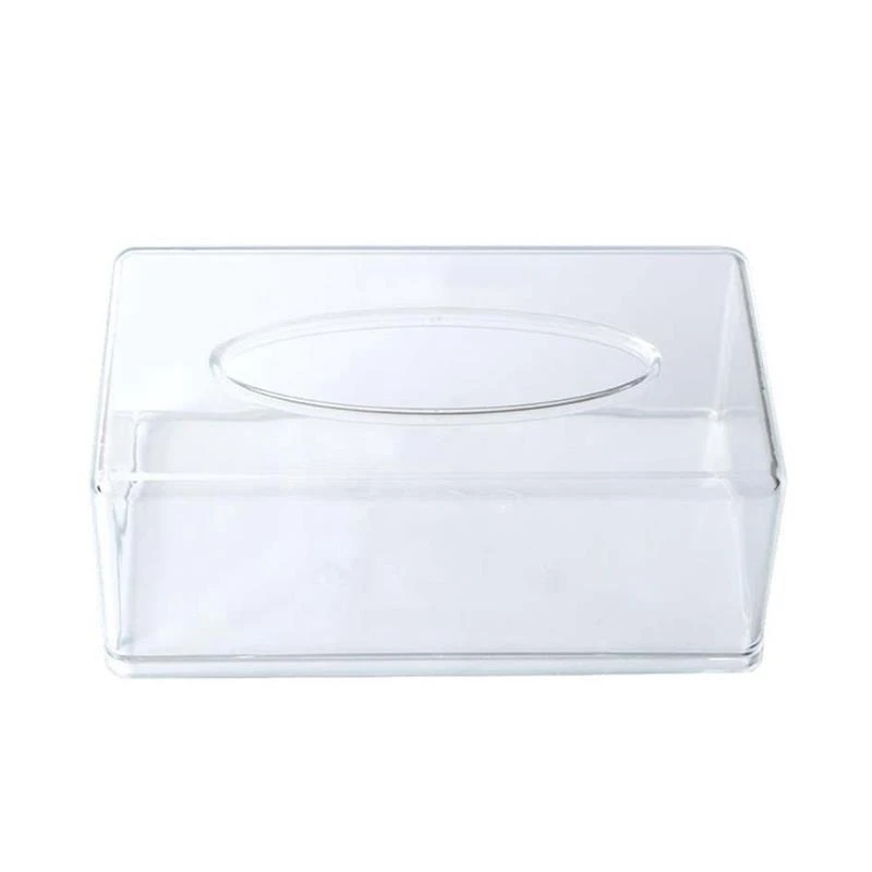 

Tissue Boxes Transparent Bath/Toilet Paper Tissue Container Tissue Boxes for Home Kitchen Houseware