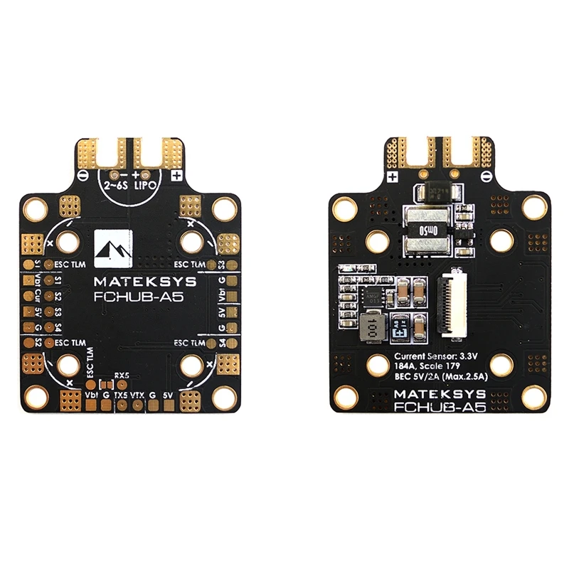 PDB Встроенный датчик тока 184A 5V 2A BEC 2-6S для радиоуправляемого дрона FPV Racing Multi Rotor