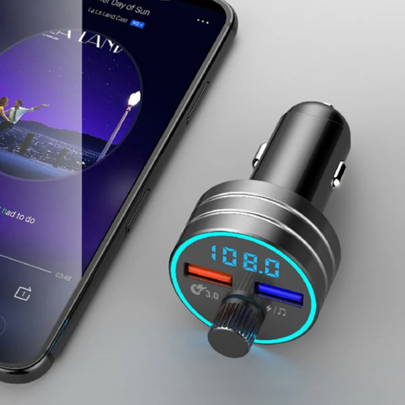 Автомобильный MP3-плеер Bluetooth fm-передатчик приемник Двойной Usb многофункциональное автомобильное зарядное устройство