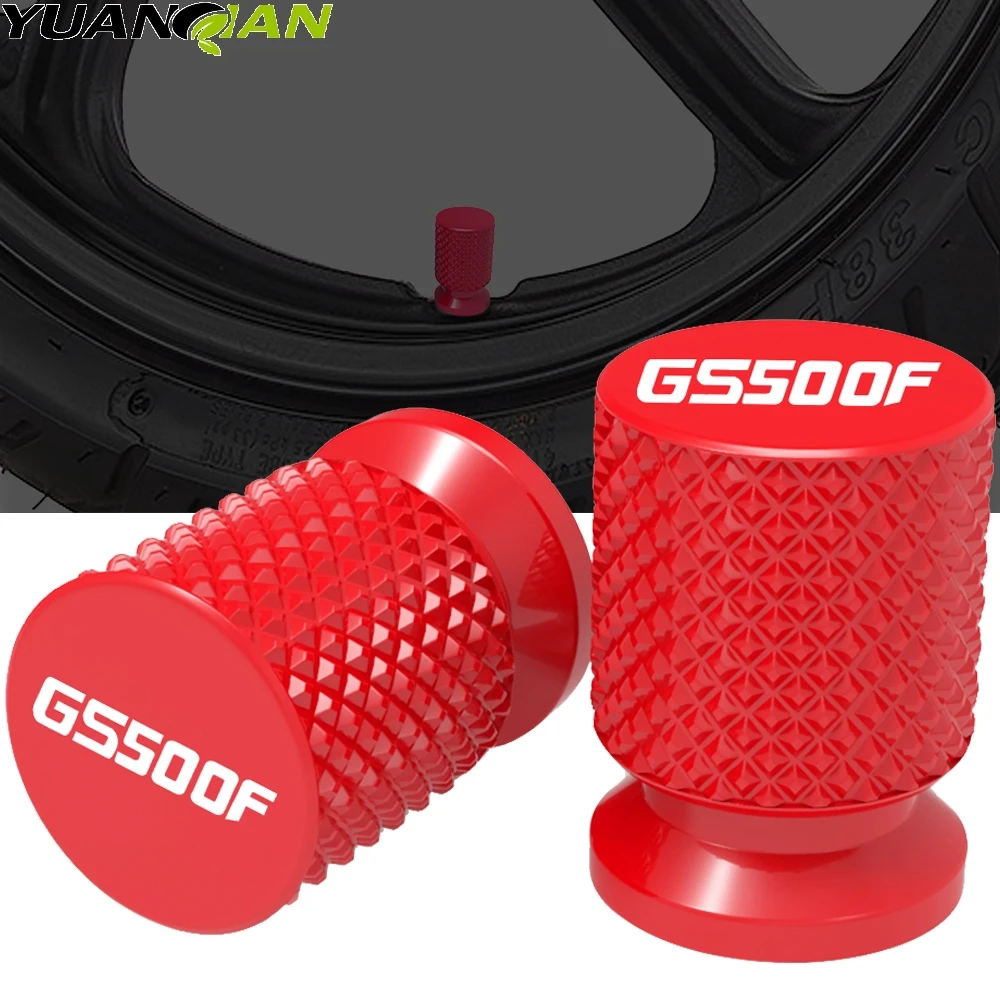 For Suzuki GS500F 2003 2004 2005 2006 2007 2008 2009 GS 500 F Motorcycle Tire Valve Air Port Stem Cover Cap Plug CNC Aluminum