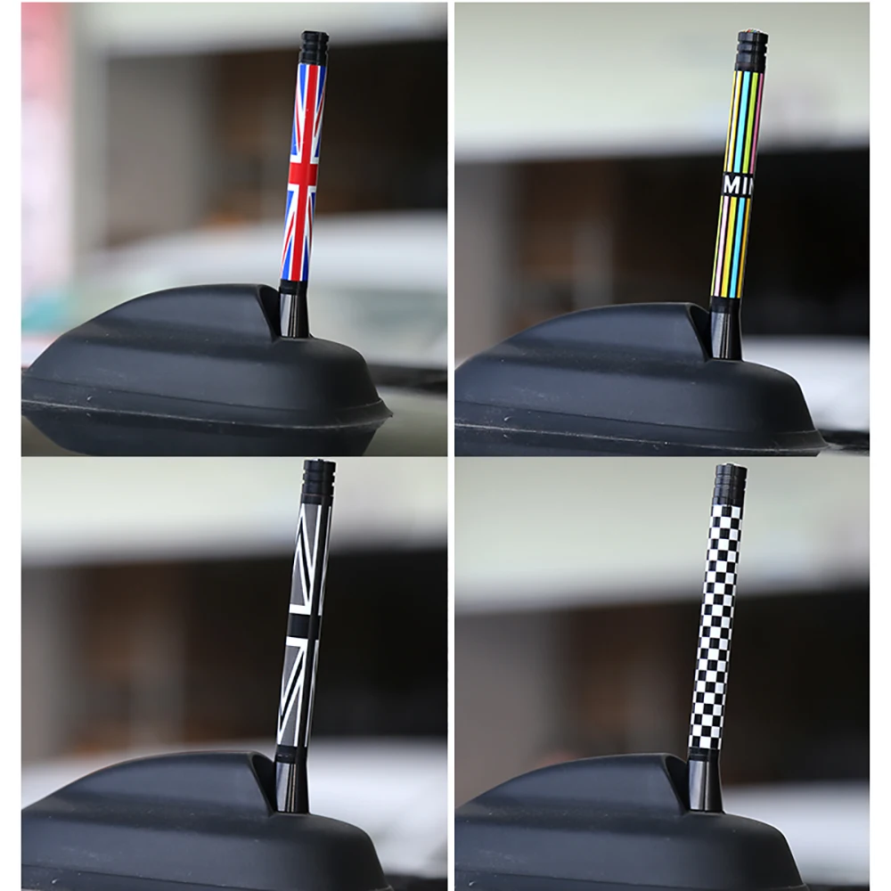 Для Mini Cooper S JCW R55 R56 R57 R60 F55 F56 Clubman Countryman Union Jack автомобильная антенна на крышу fm