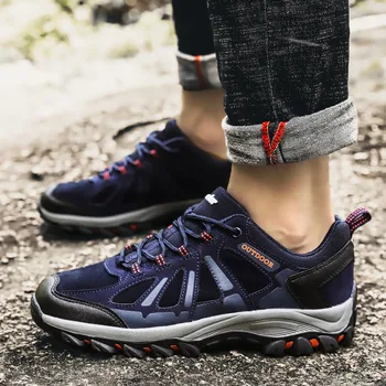 

Man Mesh Breathable Sneakers 2020 Hiking Shoes Men Non Slip mountaineering Shoes Wear-resistance Sports Shoes vulcanized Sneaker