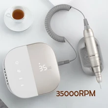 Аппарат для маникюра с HD-дисплеем, 35000 об./мин. Аппарат для маникюра с HD-дисплеем, 35000 об./мин.