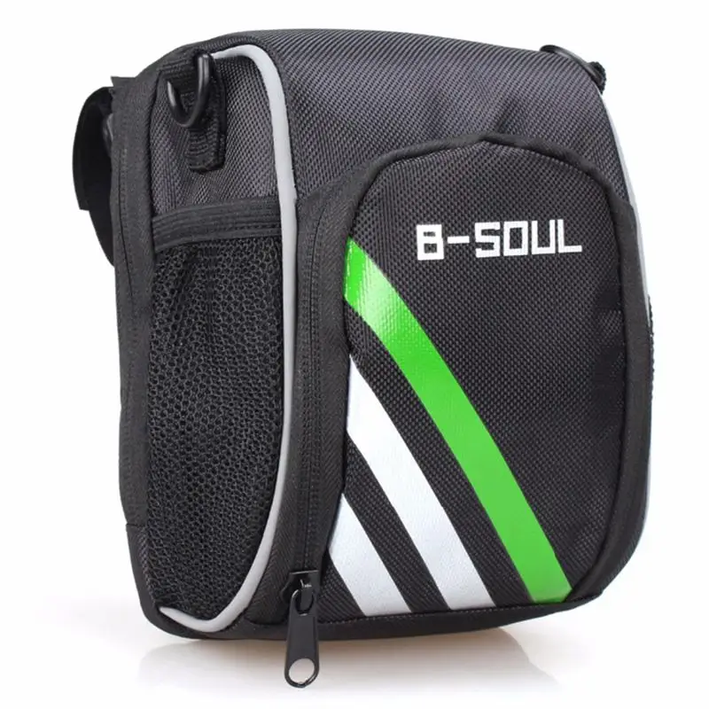 B-SOUL Передняя сумка для велосипеда, сумка на руль для шоссейного велосипеда, сумка для велосипедной рамы, корзина на плечо, Аксессуары для велосипеда