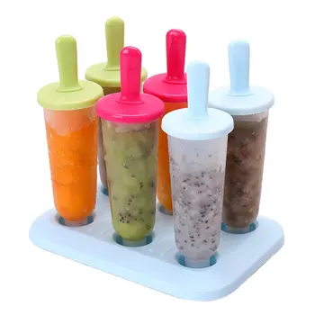 

Ice Cream Reusable Popsicle Maker Platsic Set Homemade DIY Ice Pop Lolly Yogurt Bar Ideal For Preparing Popsicles