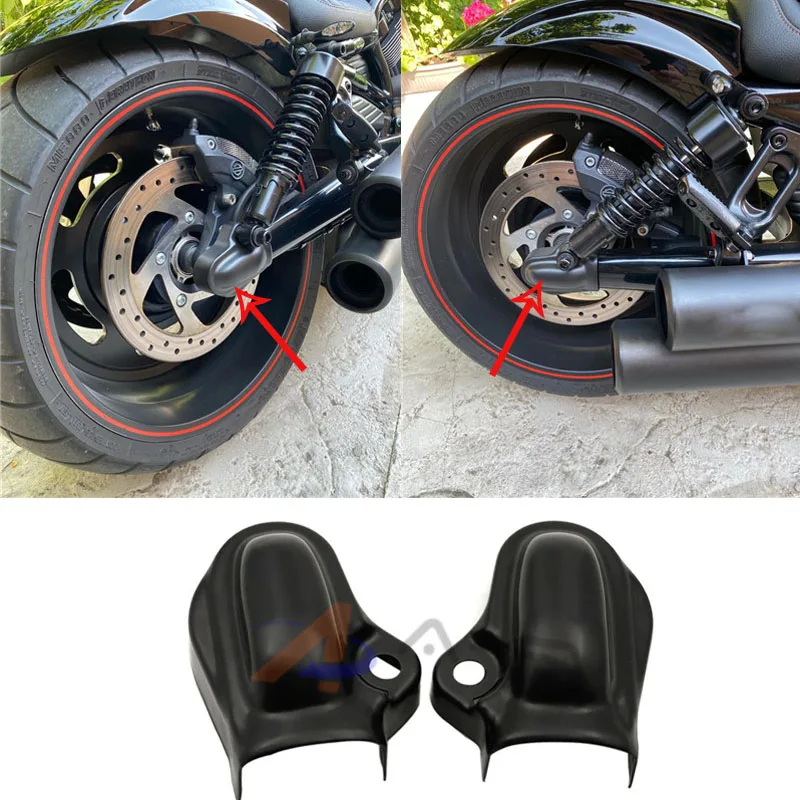 ABS Black Rear Wheel Axle Cover Guard For Harley VRSC V Rod Night Rod