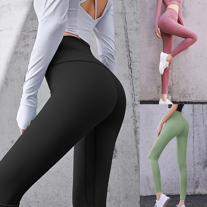 Mallas deportivas Push Up sin costuras para Mujer, Leggings elásticos, de cintura alta, para entrenamiento