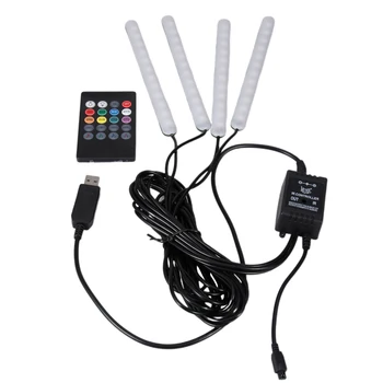 

1 Set of Decor Car Atmosphere Lights Strip Atmosphere Undercar Glow Lights Neon Lights Underglow Car Interior Lights Bar Lights