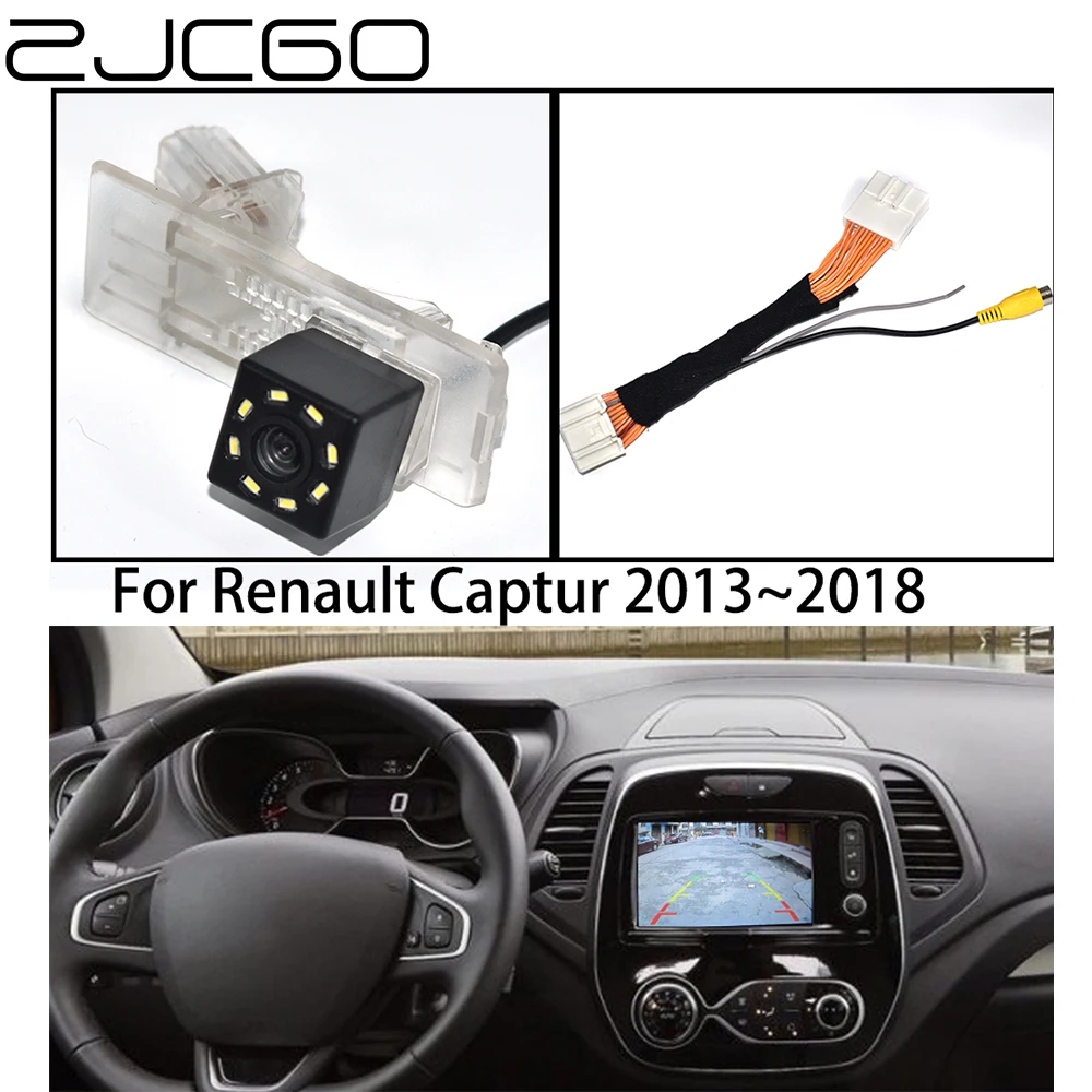 

ZJCGO Car Rear View Reverse Back Up Parking Camera Upgrade Original Car Screen for Renault Captur 2013 2014 2015 2016 2017 2018