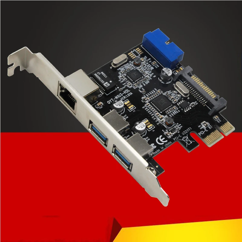 USB 3,0 Ethernet адаптер 3 Порты и разъёмы USB 3,0 концентратор 10/100/1000 Мбит/с PCI-E на RJ45 Gigabit сетевая карта Usb Ethernet сетевой карты