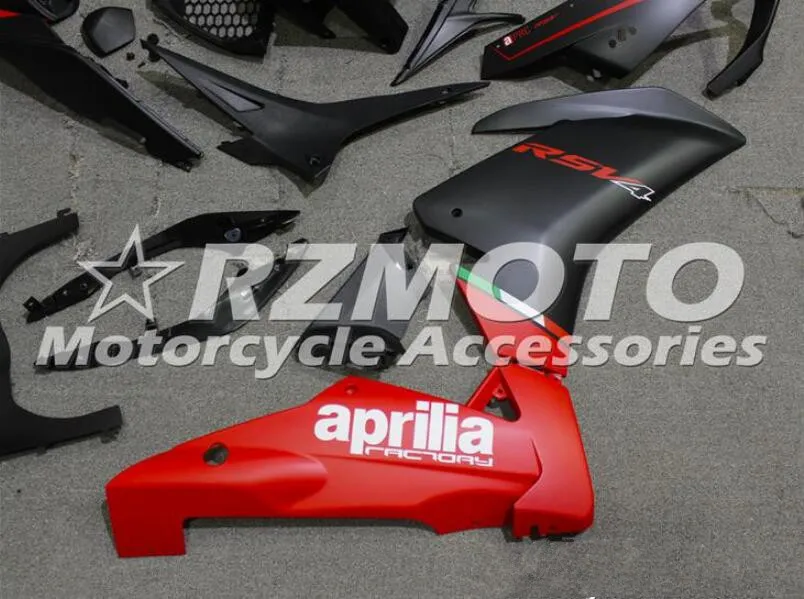 Литьевая Форма ABS Обтекатели комплект подходит для Aprilia RSV4 1000 2009- 09 10 11 12 13 14 на заказ матовая красный черный