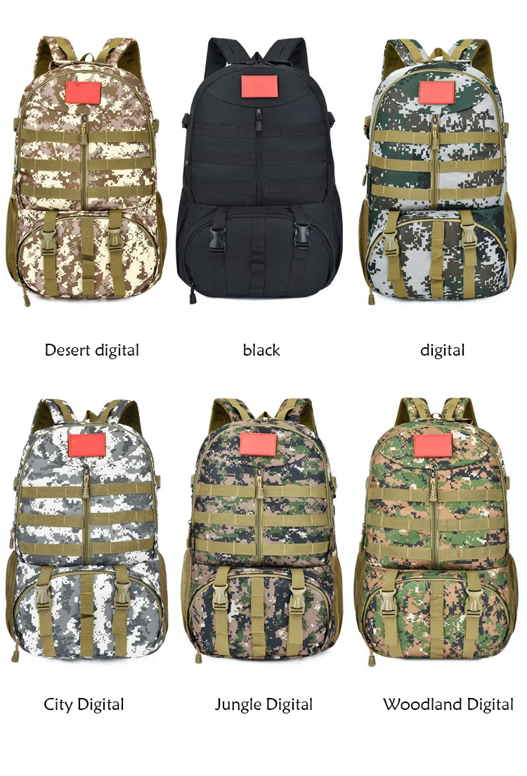 55Л вместительный тактический армейский мужской военный рюкзак, водонепроницаемый уличный спортивный рюкзак для альпинизма, туризма, кемпинга, охоты, 3D рюкзак, сумка