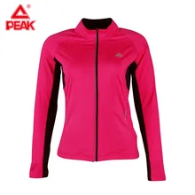 Пик Женская зимняя спортивная быстросохнущая Беговая ветровка для бега куртка для йоги на молнии куртка с длинными рукавами