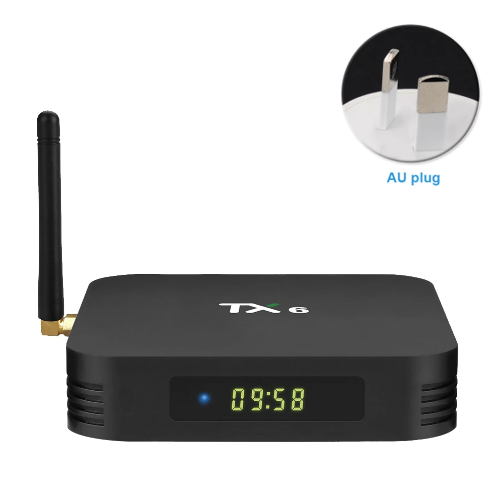 4 64G TX6 кино дома высокой четкости цифровой ТВ коробка аудио сетевой плеер для Android 9,0 Смарт легко установить Bluetooth стабильный - Цвет: 4 64G