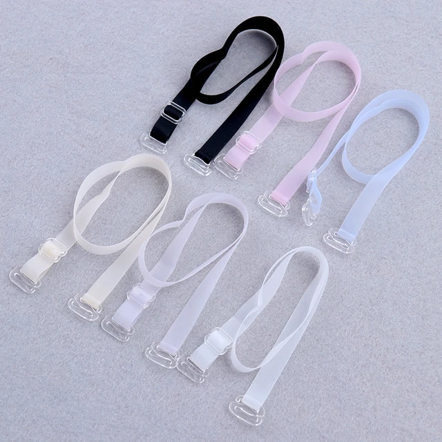 Women 1cm 1.5cm 1.8cm Wide Non Slip Invisible Bra Straps Adjustable  Silicone Bra Shoulder Strap Extender Accessories - AliExpress