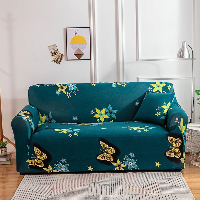 Home Living Luxury Leopard Print Sofa Decor Seat Protector Cover Elastic Slipcover Stretch Couch Cover 1-4 Seaters Sofa Cover 4