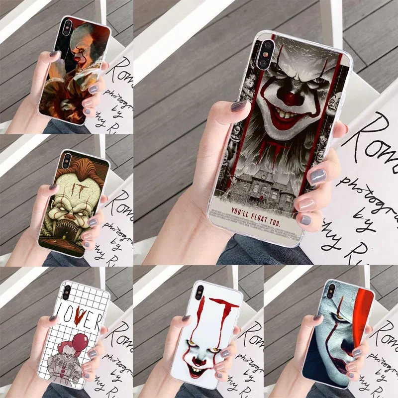 Мягкий прозрачный чехол для телефона Pennywise с рисунком клоуна поплавка iPhone 11 Pro 5 5E