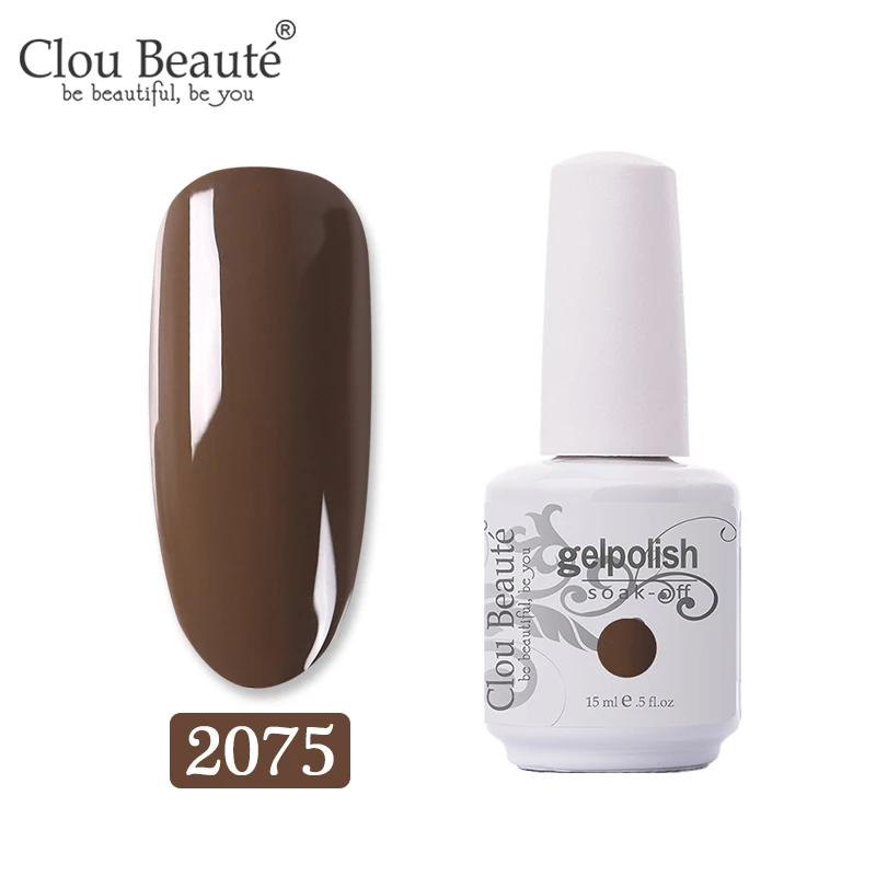 2075 Набор гелей-лаков Clou Beaute желтого цвета в форме тыквы, полуперманентный гель-праймер для ногтей, СВЕТОДИОДНЫЙ УФ-гель для ногтей - Цвет: 2075