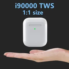 I90000 tws 1:1 Bluetooth анимация показывает суперскопированные W1 беспроводные двойные наушники для Ap гарнитуры сенсорное управление качество звука