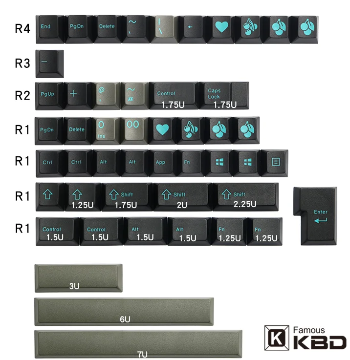 Ключ Enjoypbt dolch голубой ключ 153 АБС пластик двухцветный процесс литья под давлением